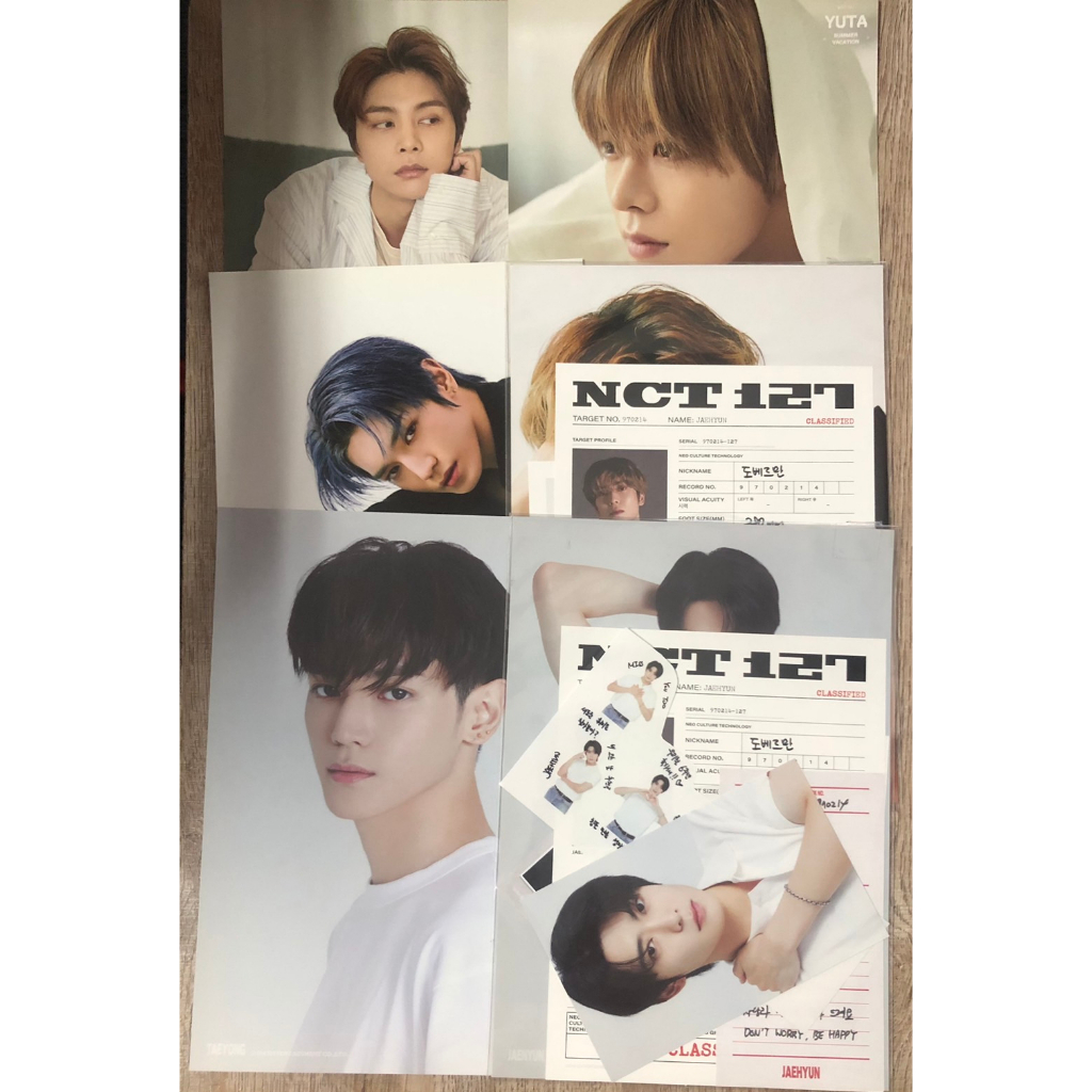 nct127-nct-ssgt-season-greeting-a4-photo-ของแท้-แทยง-แจฮยอน-จอห์นนี่-ยูตะ