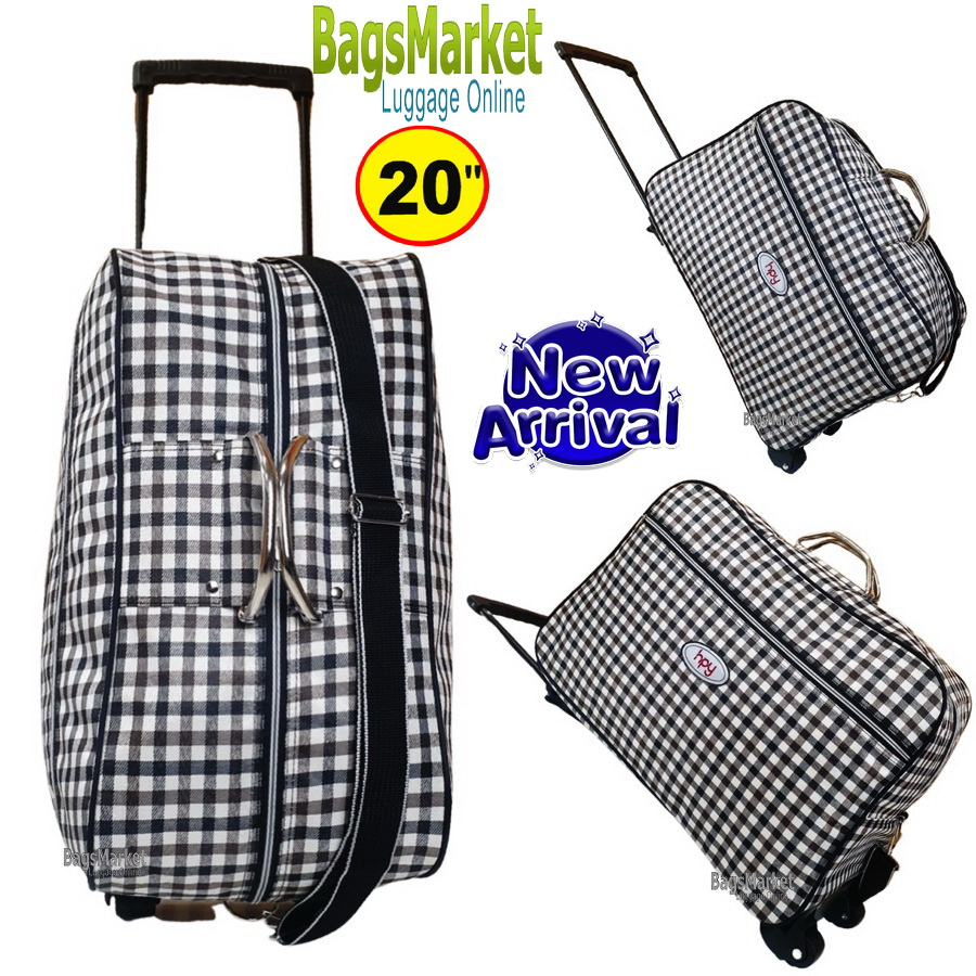 bagsmarket-กระเป๋าล้อลาก-รุ่นใหม่ล่าสุด-กระเป๋าเดินทาง-กระเป๋าล้อลาก-กระเป๋าสะพาย20นิ้ว-hpy-รุ่น-f6565