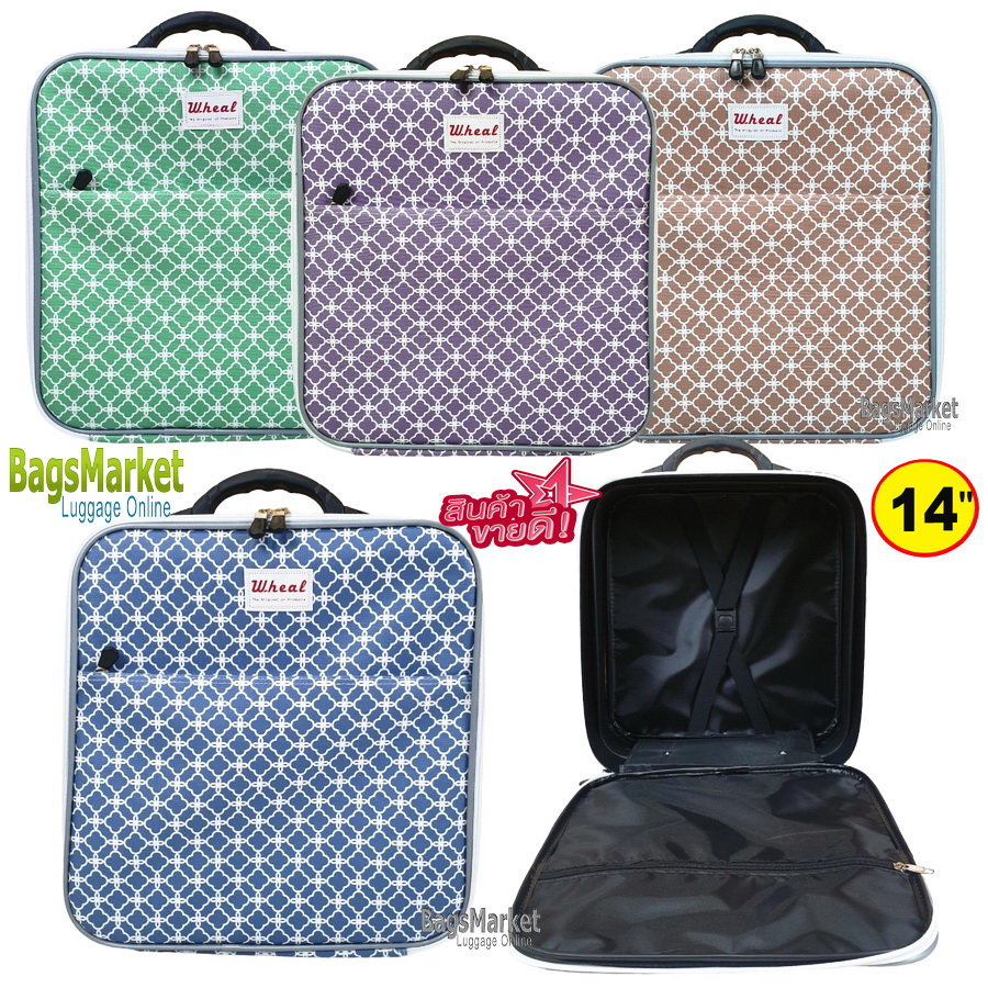 9889shop-travel-luggage-14-นิ้วกระเป๋าเดินทางแบบถือ-กระเป๋าเดินทาง-สามารถนำขึ้นเครื่องบินได้-น้ำหนักเบา-จุของได้เยอะ