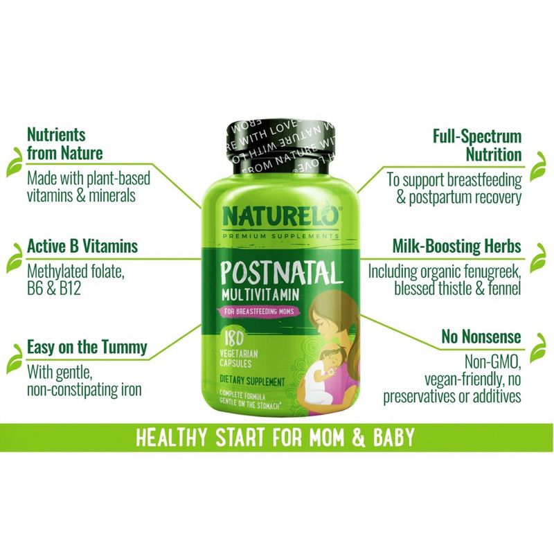 วิตตามินเเม่หลังคลอด ให้นมบุตร Postnatal multivitamin for breastfeeding