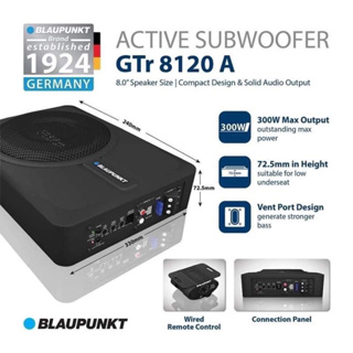 BASSBOX BLAUPUNKT GTr 8120 A ACTIVE SUBWOOFER Speaker Size 8.0