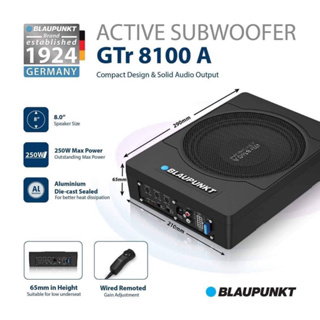 BLAUPUNKT GTr 8100 A 8.0” Speaker Size | Compact Design & Solid Audio Output