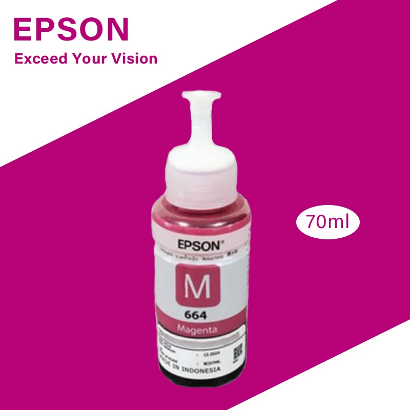 epson-664-หมึกแท้-100-original-4-สี-bk-c-m-y-ไม่มีกล่อง-ใช้กับเอปสันรุ่น-l120-l360-l121-l310-l405-l1300-130-110-l11
