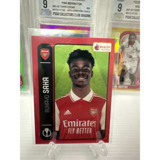 2022-23 Topps Merlin Heritage 98 UEFA Soccer Cards Arsenal