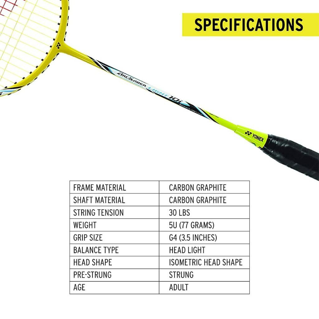 ไม้แบดมินตัน-yonex-รุ่น-arcsaber-light-10i