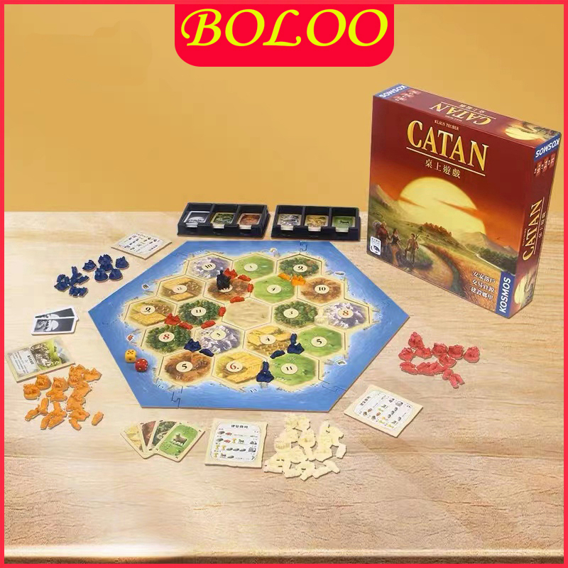 เกมการ์ด-catan-english-version-catan-เหมาะสำหรับผู้ใหญ่-5-6-คน-ครอบครัว-สันทนาการ-ปาร์ตี้-เกมกระดาน