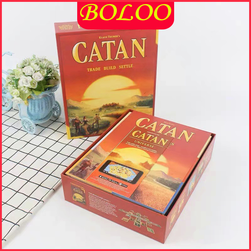 เกมการ์ด-catan-english-version-catan-เหมาะสำหรับผู้ใหญ่-5-6-คน-ครอบครัว-สันทนาการ-ปาร์ตี้-เกมกระดาน
