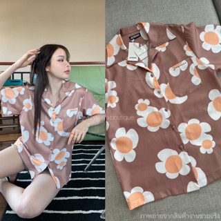 ✨𝑁𝑒𝑤✨“JACQ SHIRT”🌼🤎(380฿ฟรีส่ง) เสื้อเชิ้ตแขนสั้น ลาย Summer สีสันสดใสน่ารักมากเลยค้า ตัวนี้พิมพ์ลายดอกไม้ valen