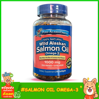 Pure Alaska Omega, Wild Salmon Oil 1000mg, - 210 Softgels