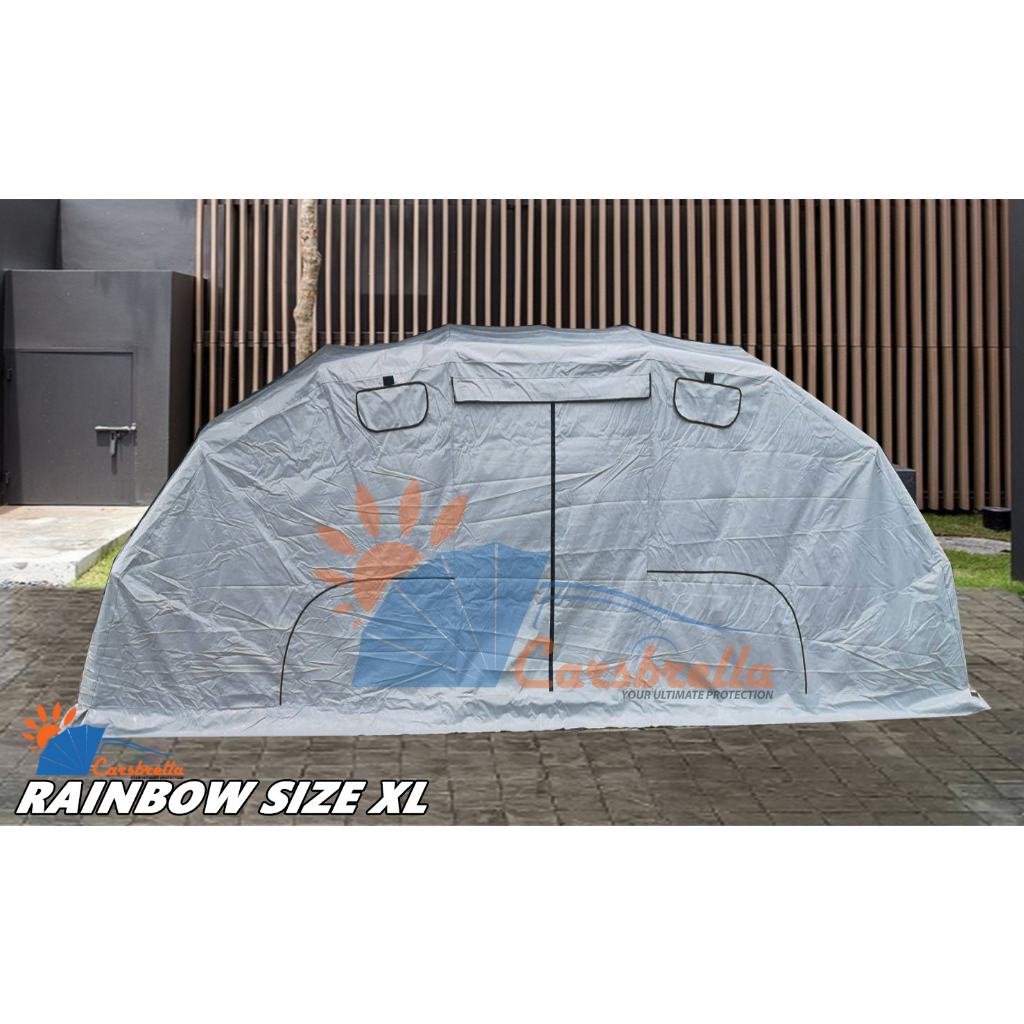 โรงจอดรถสำเร็จรูป-carsbrella-รุ่น-rainbow-size-xl-สำหรับรถยนต์ขนาดใหญ่-ป้องกันรังสี-uv-100