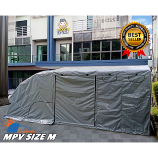 โรงจอดรถสำเร็จรูป เต๊นท์จอดรถCARSBRELLA รุ่น MPV SIZE S,M,L,XL สำหรับรถยนต์ทุกขนาด Aluminium Frame