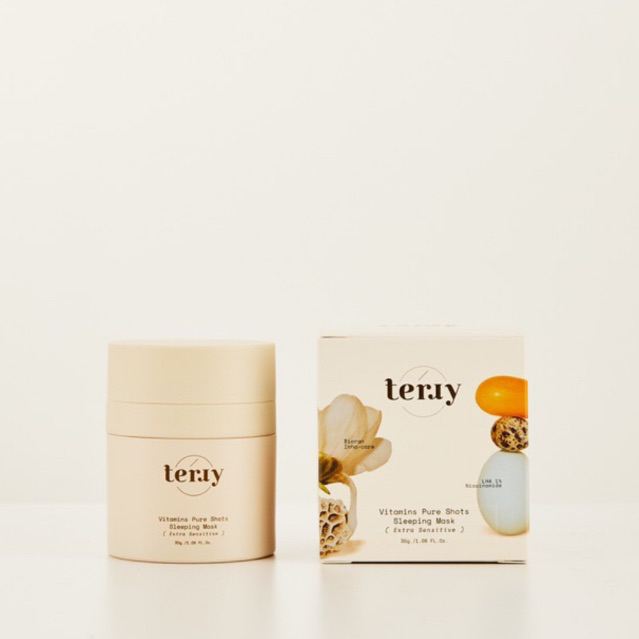 (ส่งของวันที่ 7/04) Terry Sleeping mask 30g แพ็คเกจใหม่กระปุกสุญญากาศ