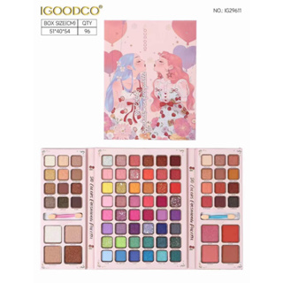 IGOODCOอายแชโดว์2สาว IG29611 80colors Dream Pearlescent Matte Powder Blusher High Gloss Multi-Function Makeup