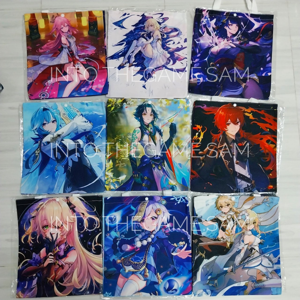 พร้อมส่ง-ถุงผ้า-genshin-impact-แบบ-3-สินค้า-fan-made-ต้องการภาพเพิ่มเติมทักร้านค้าเข้ามาได้เลยจ้า