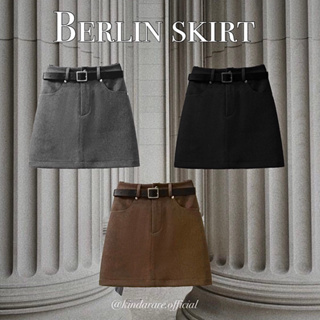 ภาพหน้าปกสินค้าKINDARARE — Berlin mini skirt (กระโปรงทรงเอ แถมเข็มขัดสีดำ) (รุ่นใหม่พร้อมส่ง) ที่เกี่ยวข้อง