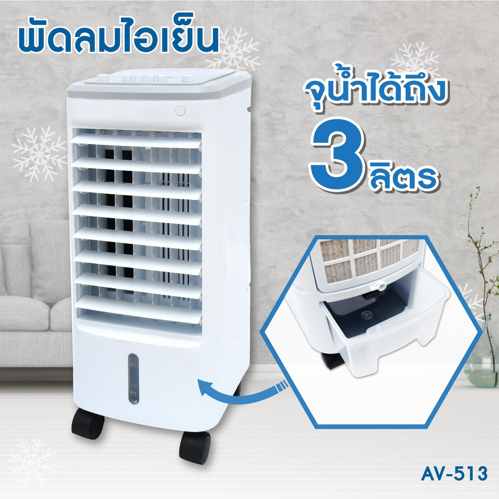 kool-พัดลม-ไอเย็น-av-513-พัดลมไอเย็น-พัดลมไอน้ำ-พัดลมไอเย็นเคลื่อนที่