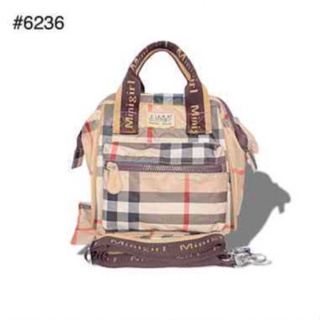 กระเป๋าผ้ากันน้ำ Minigirl มีโครง คล้ายทรงอเนลโล No.6236
