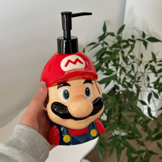 ส่งจากไทย❤️ ขวดปั๊ม Mario มาริโอ้ ขวดปั๊มสบู่เหลว ขวดปั๊มเจล เซรามิค ceramic น่ารักมาก ตกแต่งห้องน้ำ โมเดล ขวดน่ารักๆ