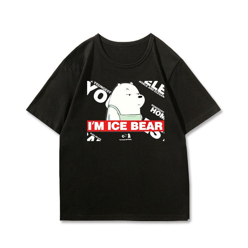 we-bare-bears-อนิเมะ-เสื้อยืดแขนสั้น-พิมพ์ลายเทรนด์-แฟชั่นน่ารักล่าสุดจาก-ins