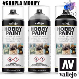 สินค้า VALLEJO Hobby Paint Spray PRIMER สเปรย์รองพื้น สูตรน้ำแห้งไว ขนาด 400 ml