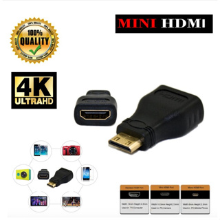 MINI HDMI to HDMI adapter หัวแปลง MINI HDMI เป็น HDMI หัวต่อ อุปกรณ์คอนเนคเตอร์ connector cable