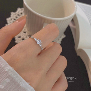ภาพขนาดย่อของภาพหน้าปกสินค้าESCOBAL พร้อมส่ง แหวนเงินแท้ Little Fairy แหวนเพชร แหวนน่ารัก แหวนมงคล แหวนแฟชั่น แหวนผู้หญิง แหวนปรับขนาดได้ แหวน cz จากร้าน escobal_select บน Shopee