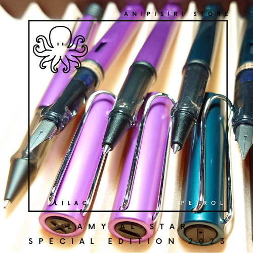 lamy-al-star-สี-lilac-ม่วง-petrol-เขียว-ชนิด-ballpoint-roller-fountain-pen-special-edition-2023