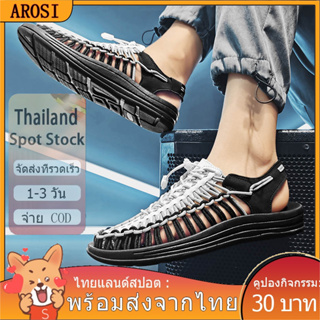 AROSI- 🚚ไทยแลนด์สปอต :size45，46ผู้หญิง รองเท้าแตะ น้ําหนักเบา ป้องกันการลื่น เหมาะกับเดินชายหาดกลางแจ้ง แฟชั่นฤดูร้อน