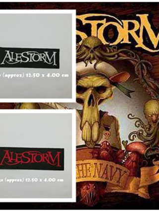 ตัวรีดติดเสื้อ งานปัก ตกแต่งเสื้อผ้า แจ๊คเก็ต Alestorm Embroidered Iron on Patch  DIY