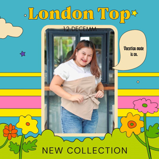 [สาวอวบ] London Top เสื้อสาวอวบ เสื้อทำงานสาวอวบ