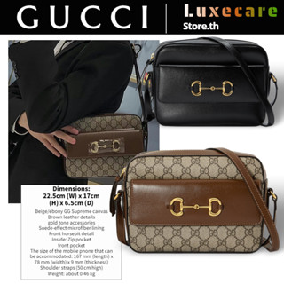 กุชชี่👜Gucci Horsebit 1955 Women/Shoulder Bag กระเป๋าสะพายข้างผู้หญิง/กระเป๋าแมสเซนเจอร์/กระเป๋ากล้อง