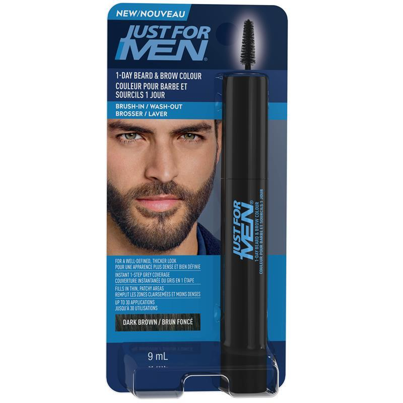 Just For Men Beard & Brow Gel Dark Brown ย้อมสีหนวด ย้อมสีคิ้ว ปิดผมขาว