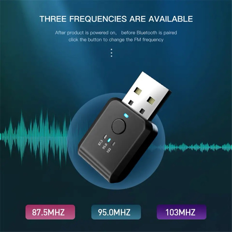 รถบลูทูธ5-1-fm01ตัวรับสัญญาณแฮนด์ฟรี-mini-usb-รถชุดไร้สายสำหรับรถวิทยุ-fm