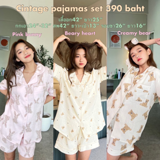 Cintage♡ CT1805 Cintage pajamas set by cintage859 🛌🧸 ชุดนอน