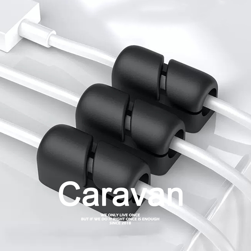 caravan-crew-cable-organizer-winder-management-silicone-ที่เก็บปลั๊กไฟ