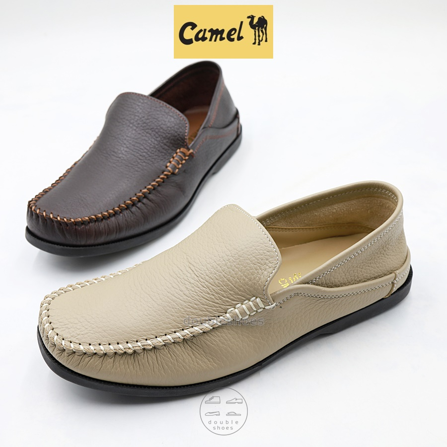 camel-cm126-รองเท้าคัทชูหนังแท้-ชาย-สีน้ำตาล-สีครีม-ไซส์-40-45