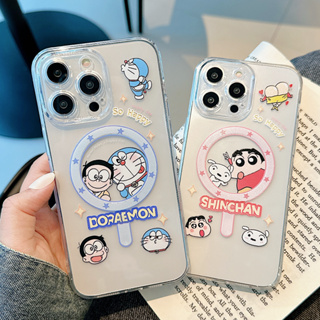 K# เคสใสกันกระแทก ลายการ์ตูนน่ารักๆ สําหรับiPhone 14 13 12 11 pro max X XS MAX XR 7 7plus 8 plus เคสใส เคสแม่เหล็ก