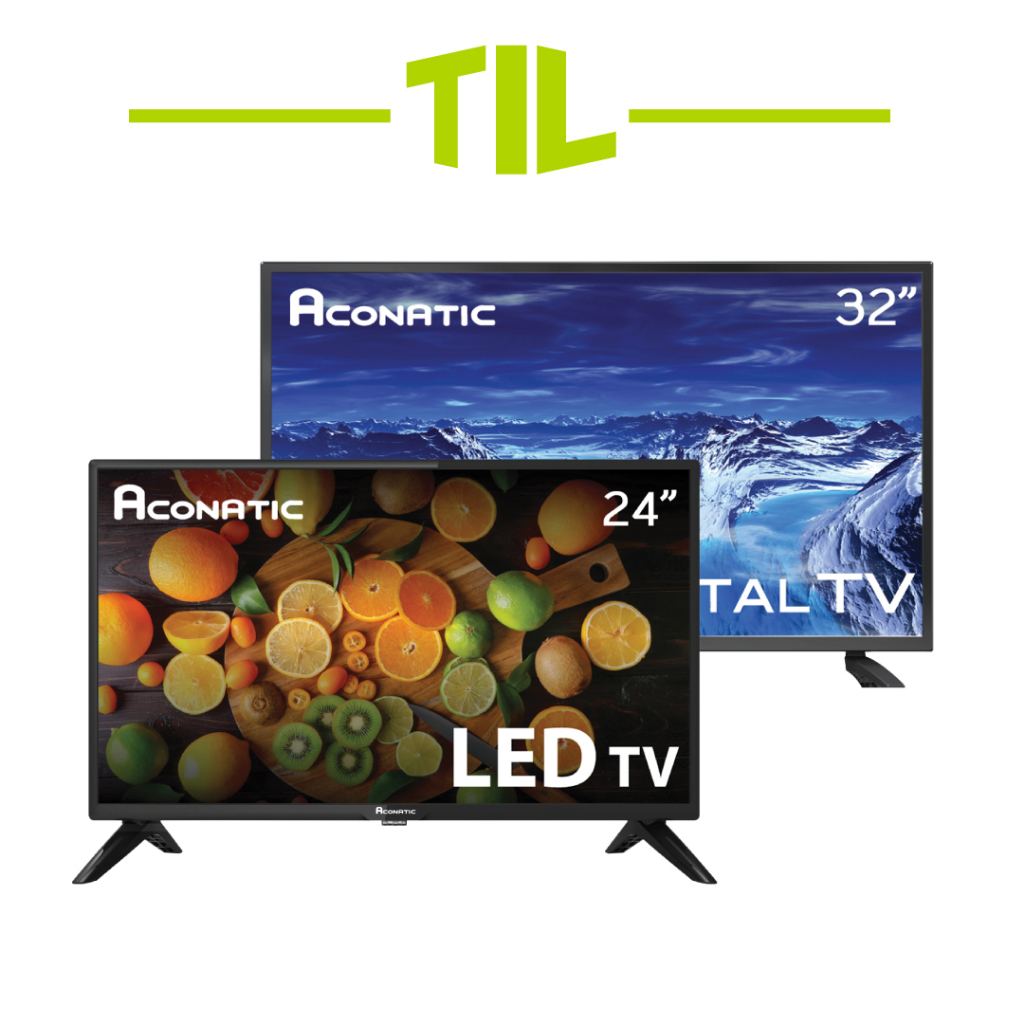 ภาพหน้าปกสินค้าAconatic LED Analog TV Digital TV HD แอลอีดี อนาล็อกทีวี ดิจิตอลทีวี ขนาด 24 นิ้ว และ 32 นิ้ว (รับประกัน 1 ปี)