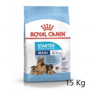 Royal canin Maxi Starter 15  kg อาหารแม่สุนัข และลูกสุนัขพันธุ์ใหญ่ ชนิดเม็ด (MAXI STARTER)