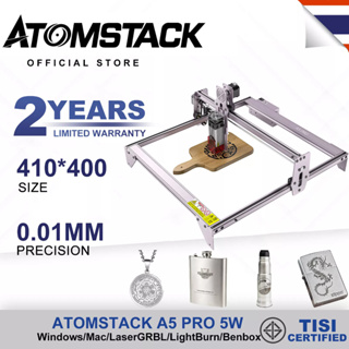  ATOMSTACK A5 Pro 5W  เครื่องแกะสลัก เครื่องแกะสลักเลเซอร์  สามารถสลักพลาสติก ไม้  สแตนเลส Laser Engraver