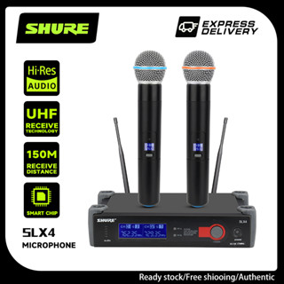 （รุ่นปรับปรุง)Shure SLX4 ขายดีที่สุดไมโครโฟนไร้สายเวทีวงดนตรีประสิทธิภาพเครื่องรับไมโครโฟนไร้สาย 860HMz ชุดใหม่ของไมโครโ