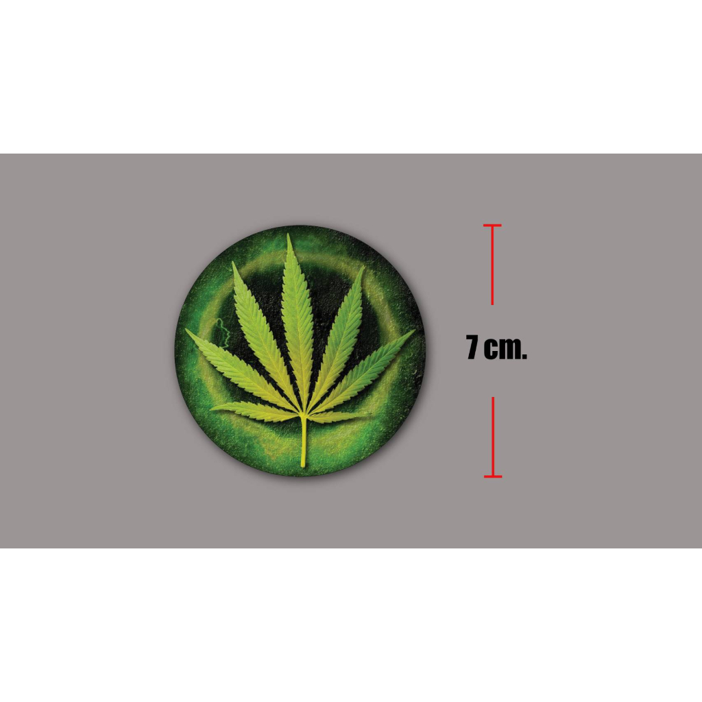 sticker-pvc-marijuana-สติกเกอร์-งานออฟเซ็ทแท้-pvc-กันน้ำ-กันแดด