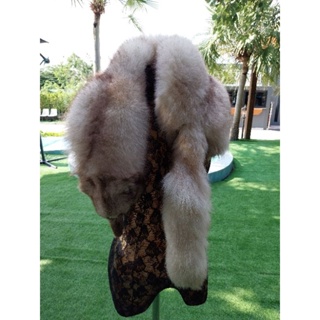 Fur Fox ผ้าพันคอขนFoxแท้ บลูฟอก นุ่มมากกก สวยสุดๆ King Size หายากหางดี มีให้เลือก4เฉด ขอภาพเพิ่มเติมได้คะงานหายากนะคะ