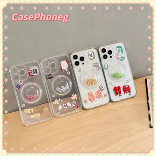 🍑CasePhoneg🍑จัดส่งภายใน24ชม ขอบเต็ม 11 14 pro max พร้อมอุปกรณ์เสริม ลูกเต๋า น่าสนใจ เคสใส case for iPhone 12 13