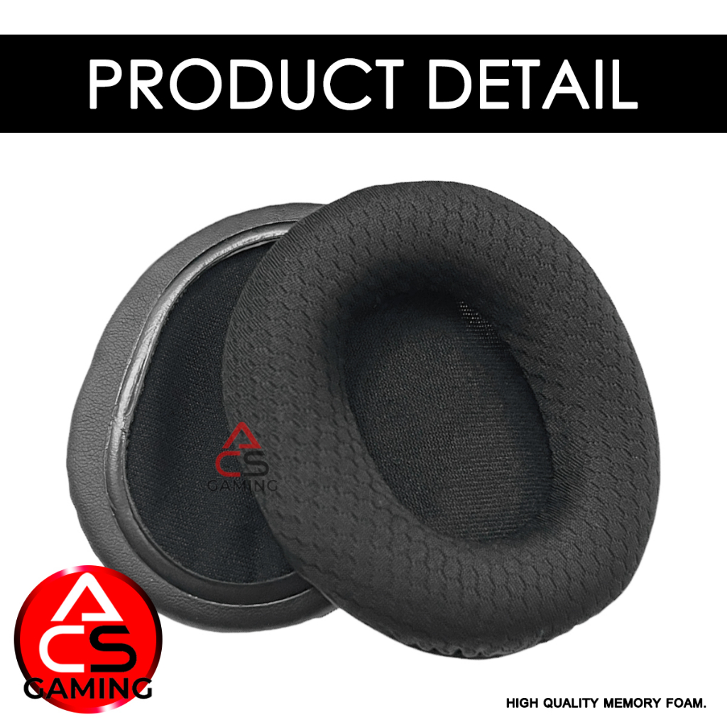 acs-ฟองน้ำหูฟัง-audio-technica-ผ้าสีดำ-สำหรับรุ่น-ath-sr30bt-ar5bt-ar5is-memory-foam-earpads-จัดส่งจากกรุงเทพฯ