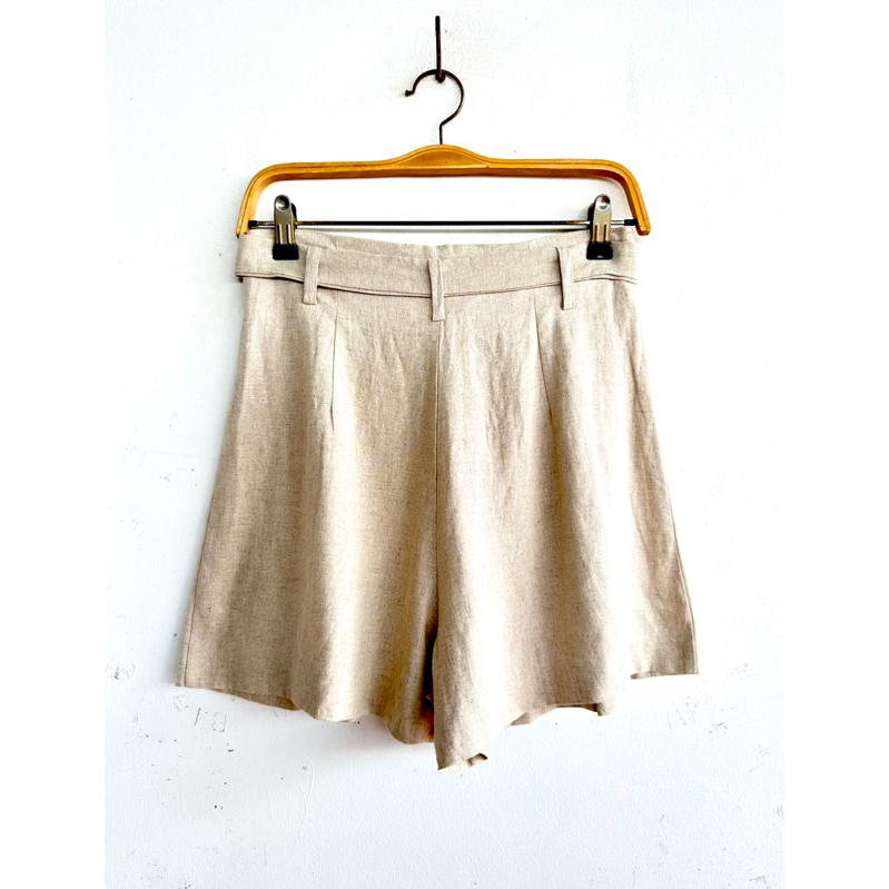 zara-linen-blend-belted-bermuda-shorts