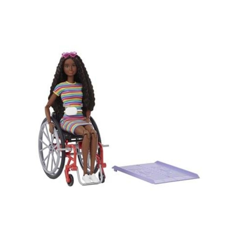 barbie-fashionistas-doll-with-wheelchair-accessory-ขายตุ๊กตาบาร์บี้แฟชั่นนิสต้า-รุ่นวีลแชร์-สินค้าใหม่พร้อมส่ง