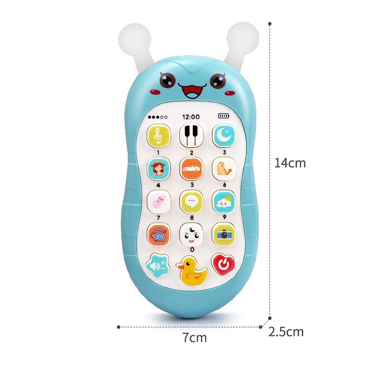 โทรศัพท์เด็กเล่น-เสริมพัฒนาการ-ตัวเลือก-สีฟ้า-สีโอรส