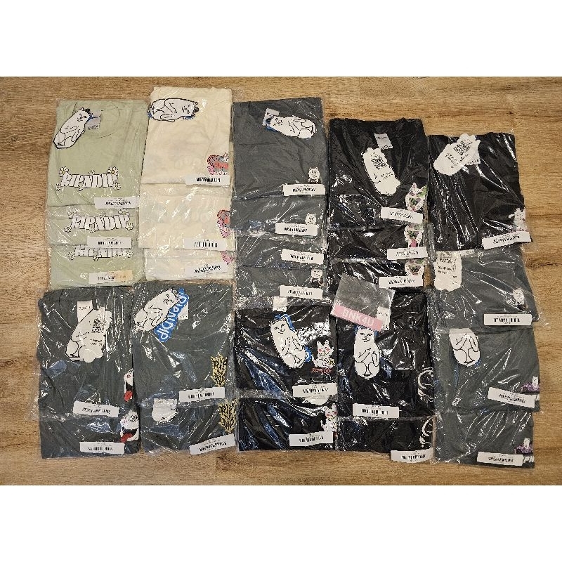 ของแท้-เสื้อยืด-ripndip-tee-ของใหม่-รวมหลายลาย-พร้อมส่ง