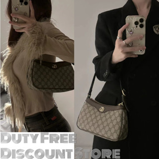 Gucci/Ophidia series/กุชชี่/เล็ก/กระเป๋าถือ//กระเป๋าใต้วงแขน/กระเป๋าสะพาย/รูปแบบใหม่